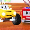 Camion Pompier, Bulldozer, Voiture De Course &amp; Lucas Le Petit Camion |  Dessin Animé Pour Les Enfants concernant Course De Voiture Pour Enfant