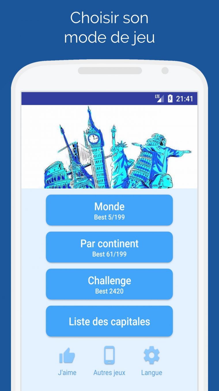 Capitales Des Pays Du Monde – Quiz Pour Android encequiconcerne Jeu Des Capitales