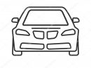 Car Front View Linear Icon — Stock Vector © Bsd #190025040 concernant Voiture Facile À Dessiner