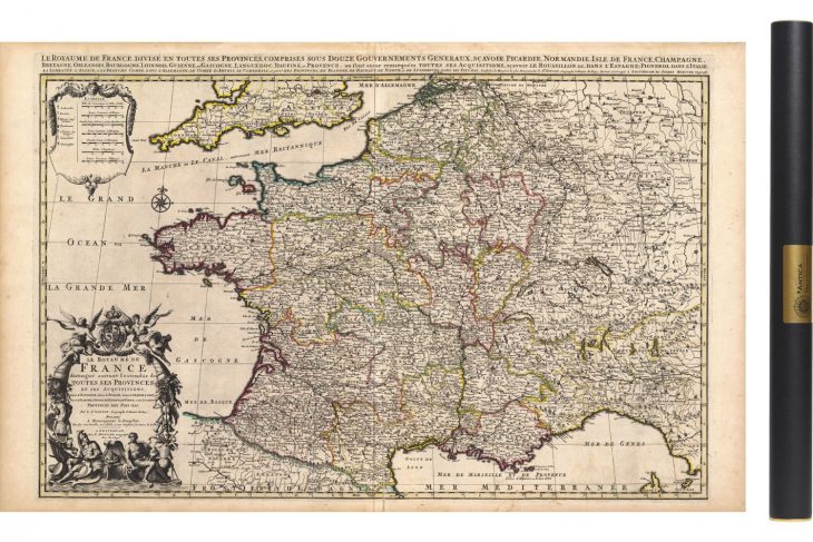 Carte Ancienne De France En 1708 destiné Carte Anciennes Provinces Françaises