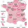 Carte - Coronavirus : Découvrez Les Taux De Cas Testés intérieur France Nombre De Régions
