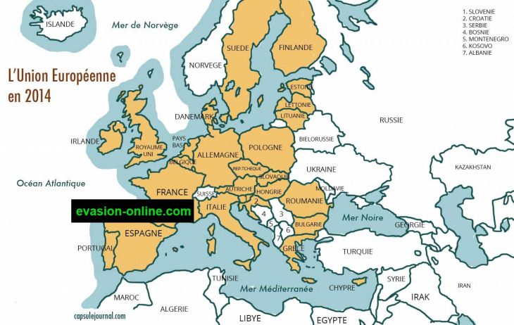 Carte D Europe Images Et Photos » Vacances – Arts- Guides avec Union Européenne Carte Vierge