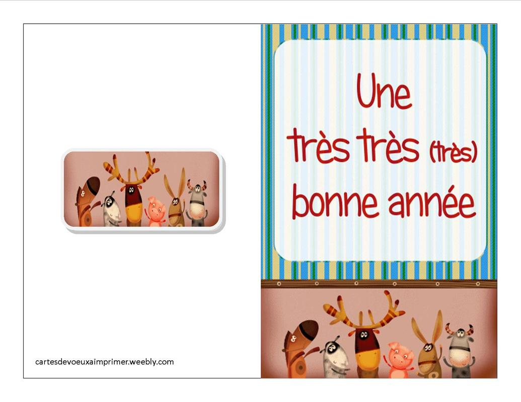 Carte De Bonne Année Pour Enfants A Imprimer Gratuite à Carte De Bonne Année Gratuite A Imprimer 