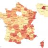 Carte De France Avec Départements - Les Noms Des Départements tout Carte De France Avec Villes Et Départements