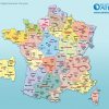 Carte De France Départements Villes Et Régions | Carte De concernant Carte De La France Avec Toutes Les Villes