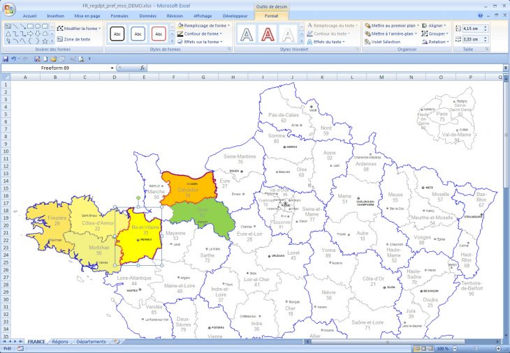 Carte De France Gratuite concernant Carte De France Département À Colorier