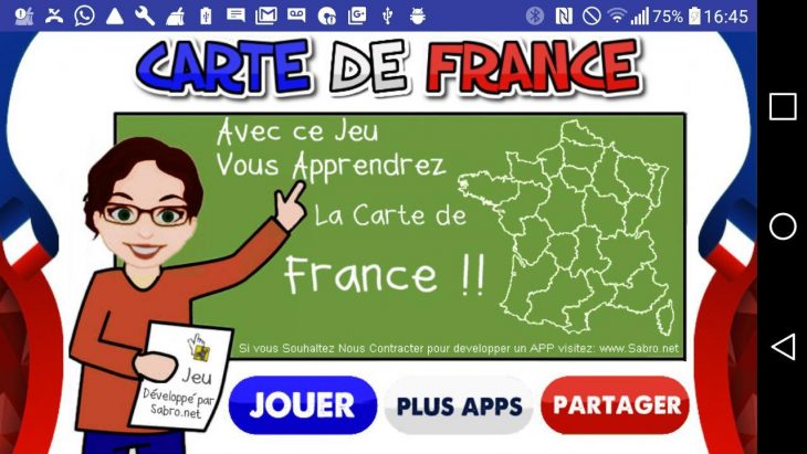 Carte De France Jeu For Android – Apk Download pour Jeu De Carte De France