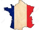 Carte De France Sur Le Dessin Drapeau France, Drapeau Grunge Et Rétro Série serapportantà Dessin De Carte De France