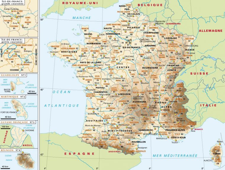 Carte De France Villes – Images Et Photos – Arts Et Voyages encequiconcerne Carte Des Villes De France Détaillée