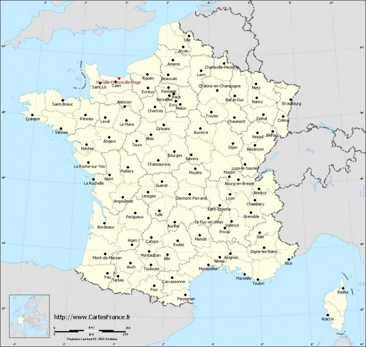 Carte De France – Villes – Voyages – Cartes encequiconcerne Carte De France Avec Villes Et Départements