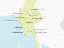 Carte De La Birmanie Détaillée À Imprimer: Les Endroits À pour Carte Du Sud Est De La France Détaillée