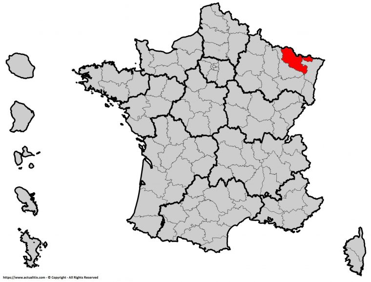 Carte De La Moselle – Moselle Carte Du Département 57 serapportantà Département 57 Carte