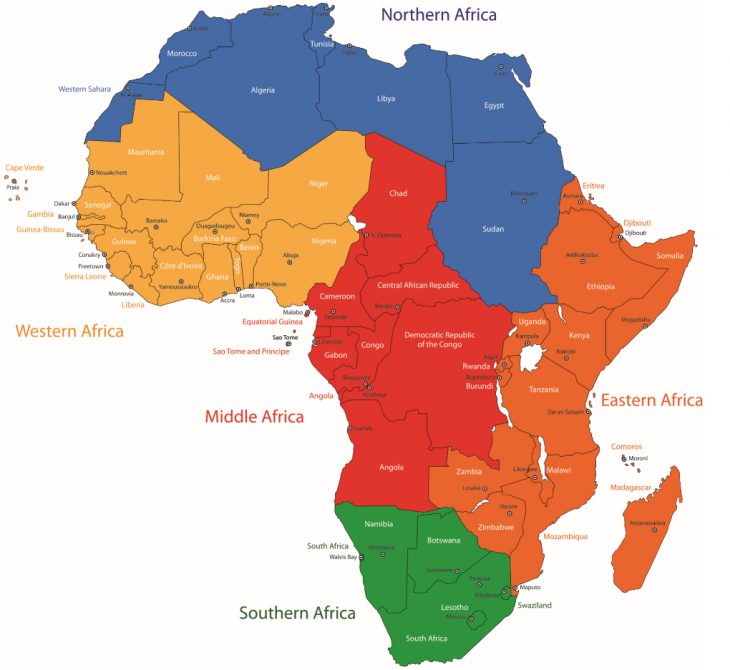 Carte De L'afrique Avec Ses Capitales : Nos Explications encequiconcerne Carte Du Monde Et Leur Capitale