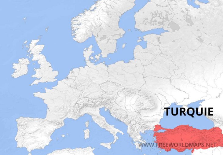 Carte De Turquie tout Carte Fleuve Europe Vierge