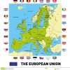 Carte De Vecteur De L'union Européenne Illustration De intérieur Capital De L Union Européenne