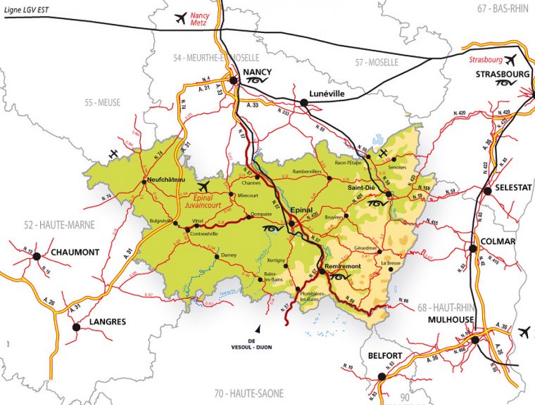 Carte De Visite à Département 57 Carte