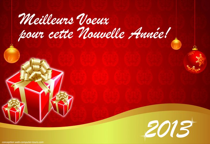 Carte De Voeux 2013 Gratuite – Un Cadeau Du Blog Com! – Le tout Carte De Voeux À Télécharger