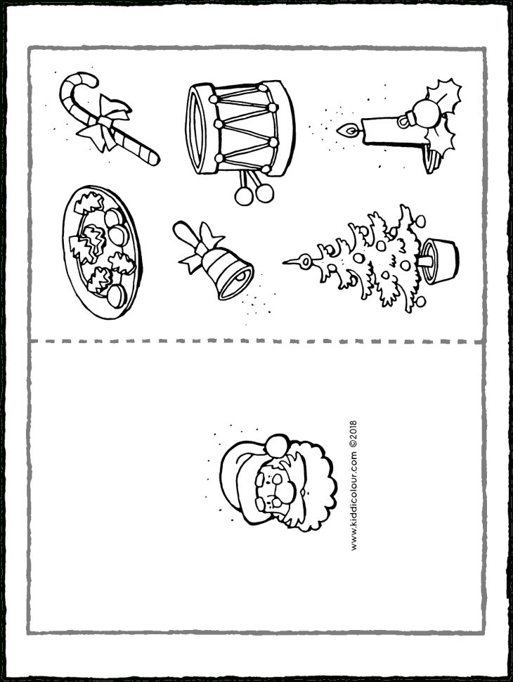 Carte De Voeux – Kiddicoloriage serapportantà Carte De Noel A Colorier