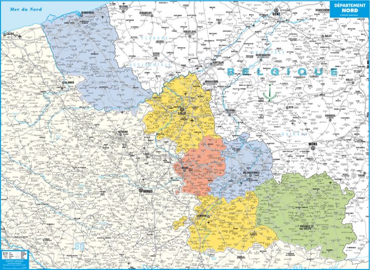 Carte Département Nord à Département 09 Carte