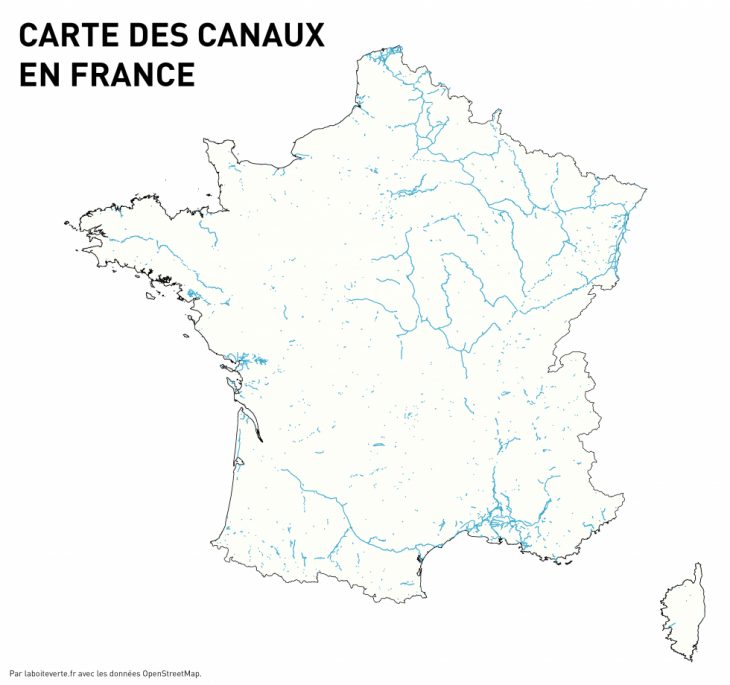 Carte Des Canaux En France destiné Apprendre Carte De France