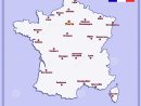 Carte Des Frances Avec De Grandes Villes Illustration Stock destiné Carte De France Avec Grandes Villes