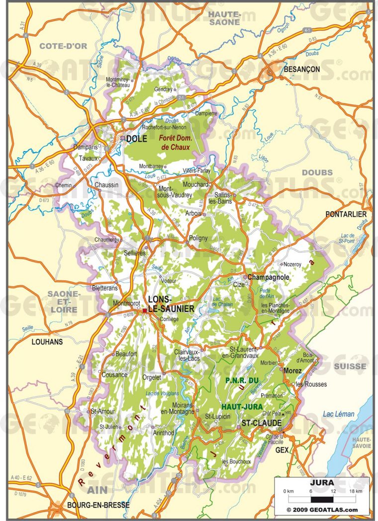 Carte Détaillée Du Jura | My Blog à Carte Des Villes De France Détaillée