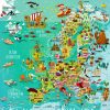 Carte D'europe | Carte Europe, Cartes Illustrées, Carte serapportantà Carte Du Monde En Ligne