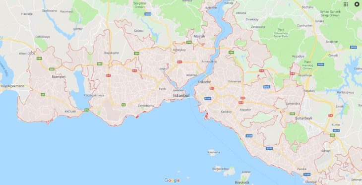 Carte D'istanbul – Plusieurs Cartes De Cette Ville à Département 09 Carte