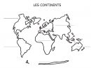 Carte Du Monde Avec Les Continents À Compléter encequiconcerne Carte Du Monde À Compléter En Ligne