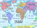 Carte Du Monde Continent, La Carte Du Monde Continent encequiconcerne Carte Du Monde Avec Continent