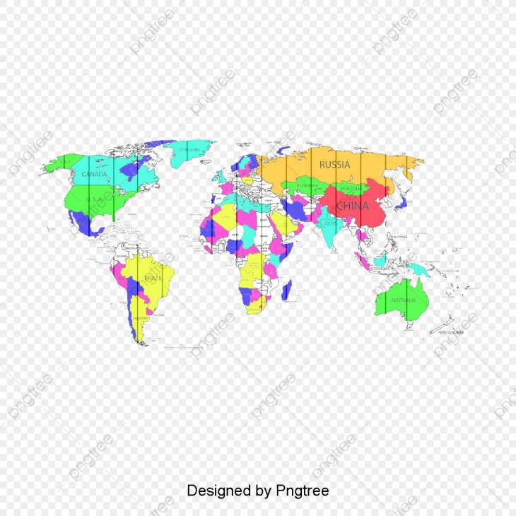 Carte Du Monde De Couleur, En Ligne, Carte Du Monde destiné Carte Du Monde En Ligne