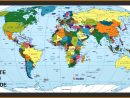 Carte Du Monde - Plan Des Pays - Images » Vacances - Arts à Carte Du Monde Avec Capitales Et Pays