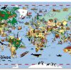 Carte Du Monde Pour Enfants - Carte Murale De Grand Format encequiconcerne Jeux De Carte Geographique Du Monde