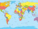 Carte Du Monde - Présentation Du Monde Sous Forme De Cartograhie dedans Carte Du Monde Avec Capitales Et Pays