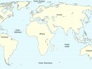 Carte Du Monde Vierge À Imprimer tout Carte Du Monde Avec Continent