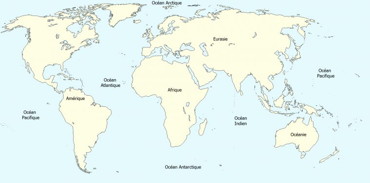 Carte Du Monde Vierge À Imprimer tout Carte Du Monde Avec Continent