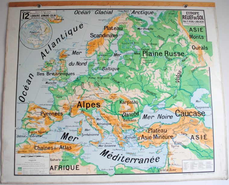 Carte Du Relief Européen | My Blog encequiconcerne Carte De L Europe En Relief