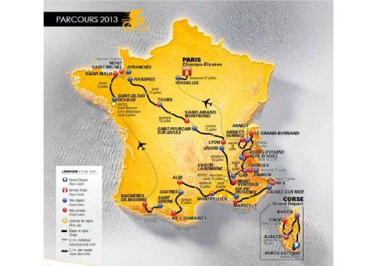 Carte Du Tour De France 2013 | Tour De France, Tours, France encequiconcerne Gap Sur La Carte De France