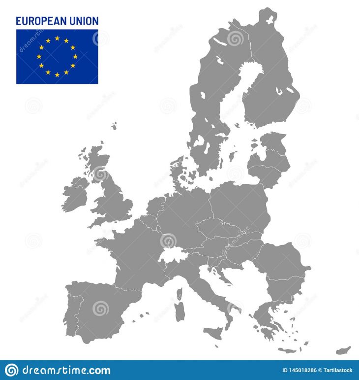 Carte D'union Europ?enne Pays Membres D'ue, Illustration De serapportantà Pays Membre De L Europe