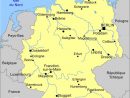 Carte Géographique Et Touristique De L'allemagne, Berlin tout Carte Géographique De France