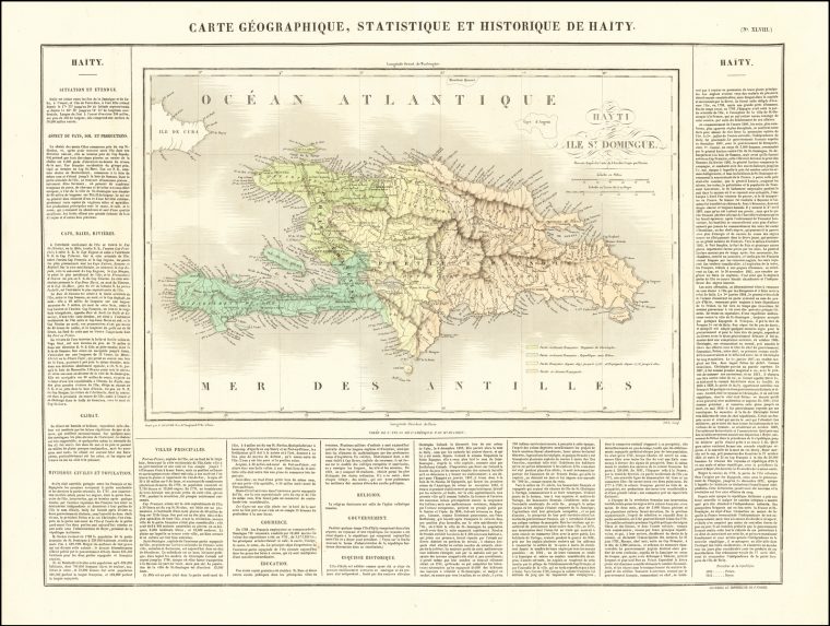 Carte Geographique, Statistique Et Historique Du Haity serapportantà Gap Sur La Carte De France