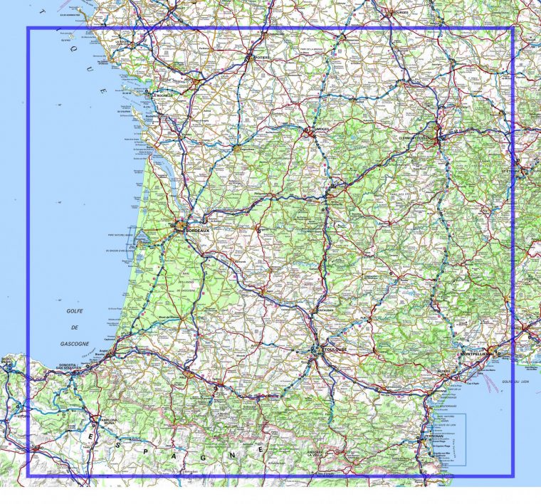 Carte Ign Sud Ouest | My Blog avec Carte Du Sud De La France Détaillée