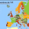 Carte Interactive D'europe Etats Membres De L'union à Carte Pays Membre De L Ue