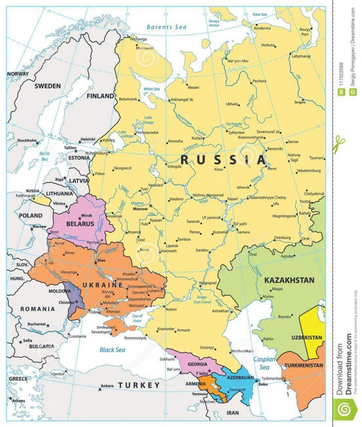 Carte Politique De L'europe De L'est D'isolement Sur Le destiné Carte Europe Est