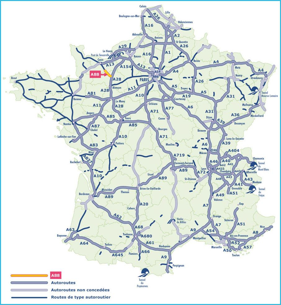 Carte Routiere : Carte Des Routes De France, Calcul D pour Carte Routiere France Gratuite 