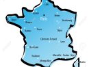 Carte Stylisée De La France Avec Les Grandes Villes destiné Carte De France Avec Grandes Villes