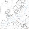Carte Vierge De L'union Européenne (Pays, Capitales, Fleuves serapportantà Union Européenne Carte Vierge