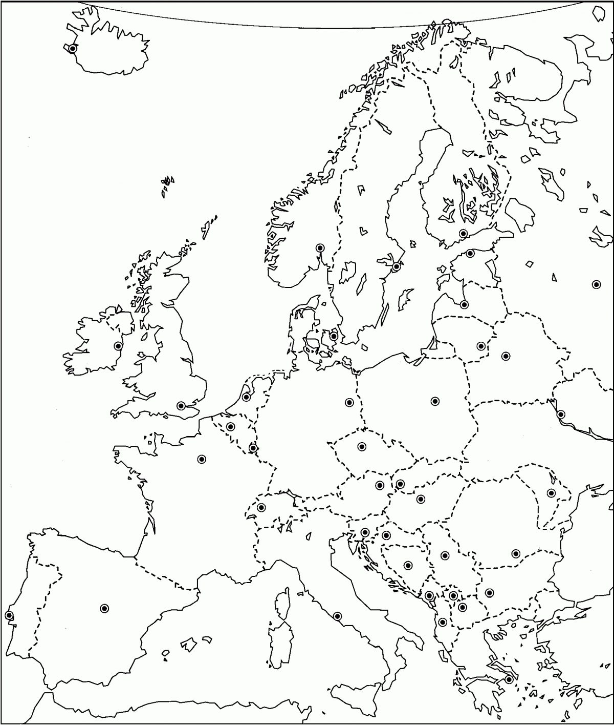 Cartes Concernant Carte Europe Vierge Cm1 - PrimaNYC.com