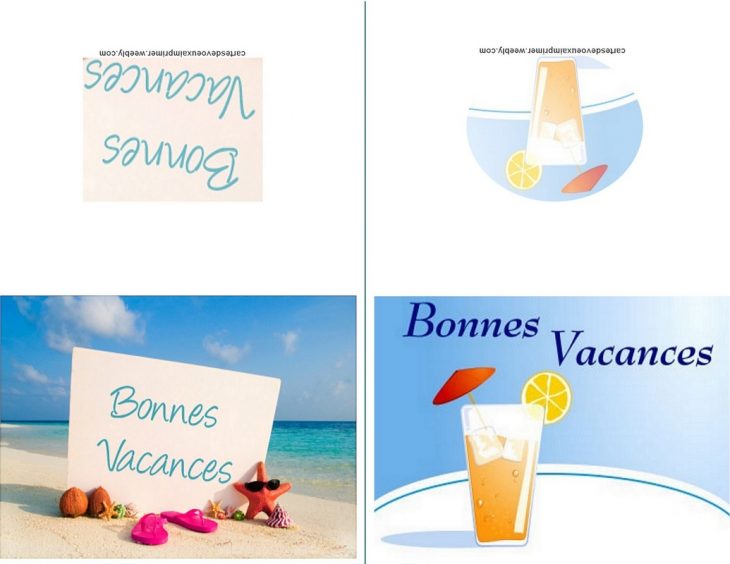 Cartes De Bonnes Vacances À Imprimer Gratuitement – Cartes concernant Images Bonnes Vacances Gratuites