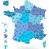 Cartes Des Départements Et Régions De La France - Cartes De concernant Carte De France Par Régions Et Départements